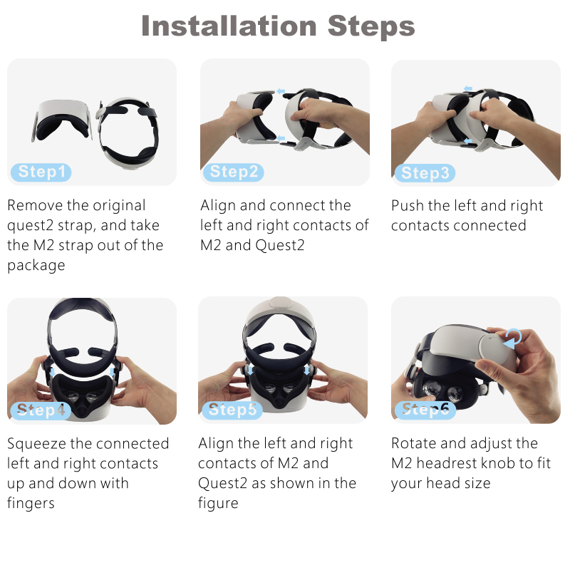 For Oculus Quest 2 Elite Adjustable Head Strap Increase Supporting Improve Comfort-Virtual For Oculus Quest 2 VR Accessories