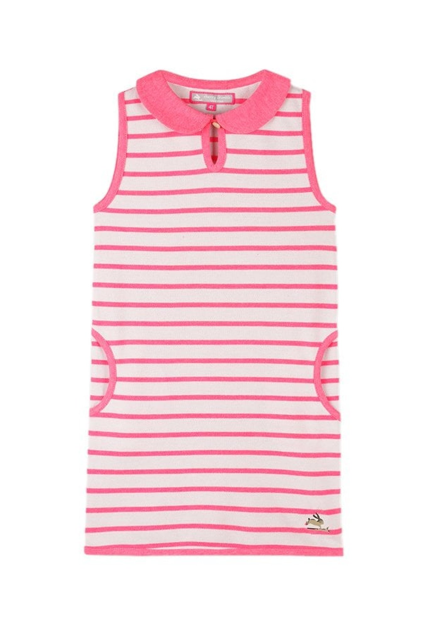 Cherry Crumble By Nitt Hyman Kids Pink & White Striped Dress