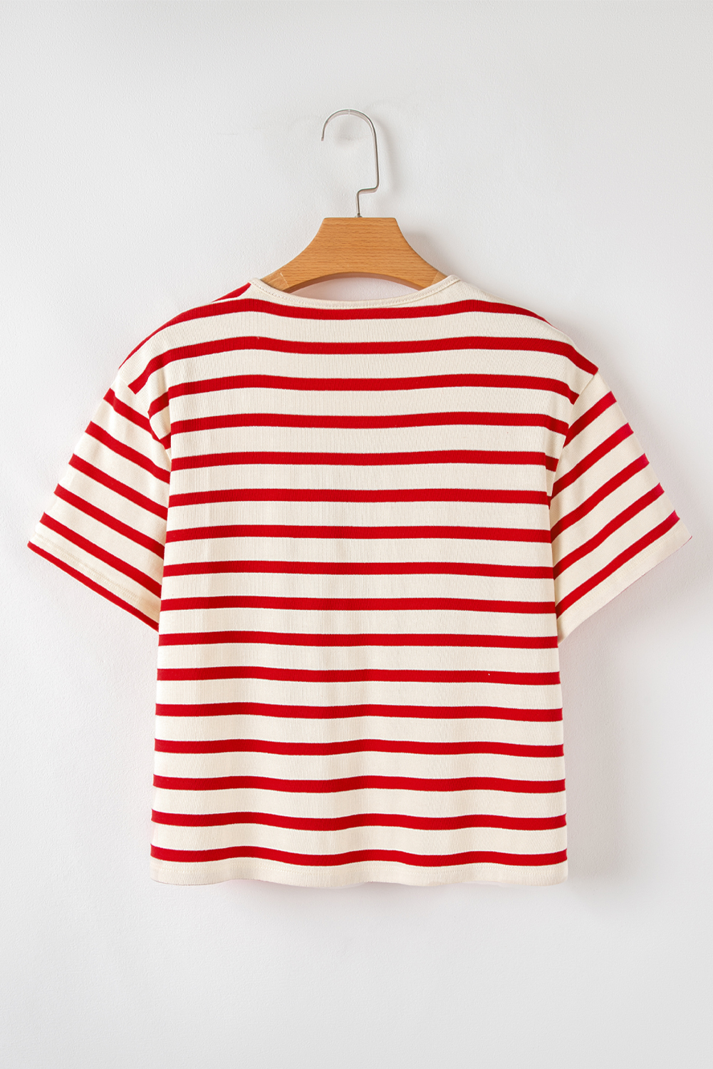 Skobeloff Textured Ruffle Split Top and Drawstring Shorts Set