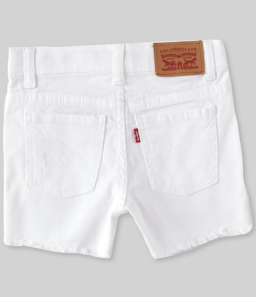 Levi's&reg; Little Girls 2T-6X Girlfriend Frey-Hem Shorty Denim Shorts