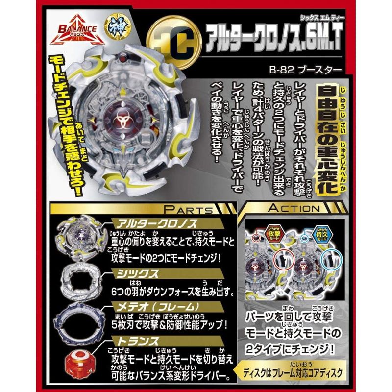 Takara Beyblade Burst Takaratomy B-111 Vol. 10 Stamina Random Booster Spin Top