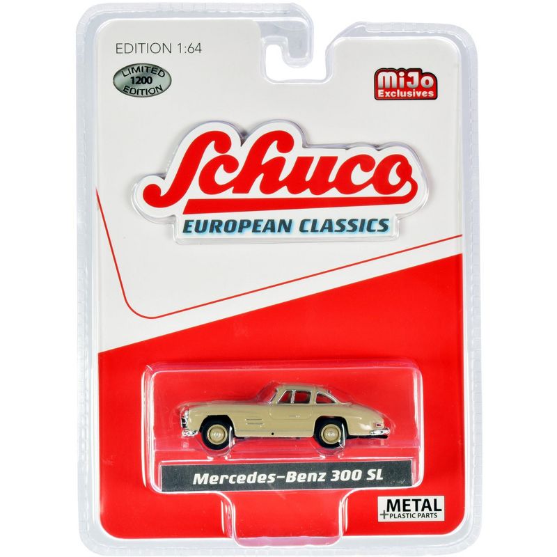 Mercedes Benz 300 SL Ivory "European Classics" Limited Edition to 1200 pieces Worldwide 1/64 Diecast Model Car by Schuco