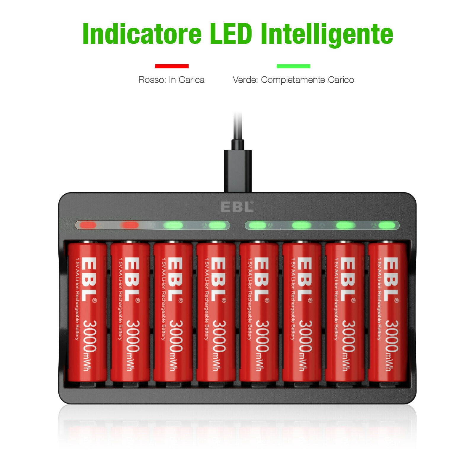 Lot   2000mah 1.5V Rechargeable AA Li-ion Batteries 3000mwh Batteries /Charger