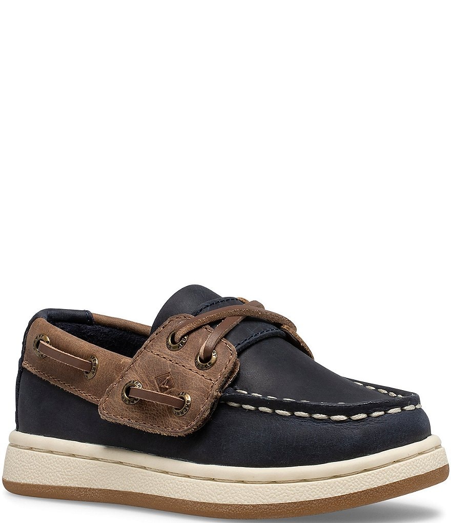 Sperry Boys' Sperry Cup II Leather Jr Boat Shoes (Toddler)