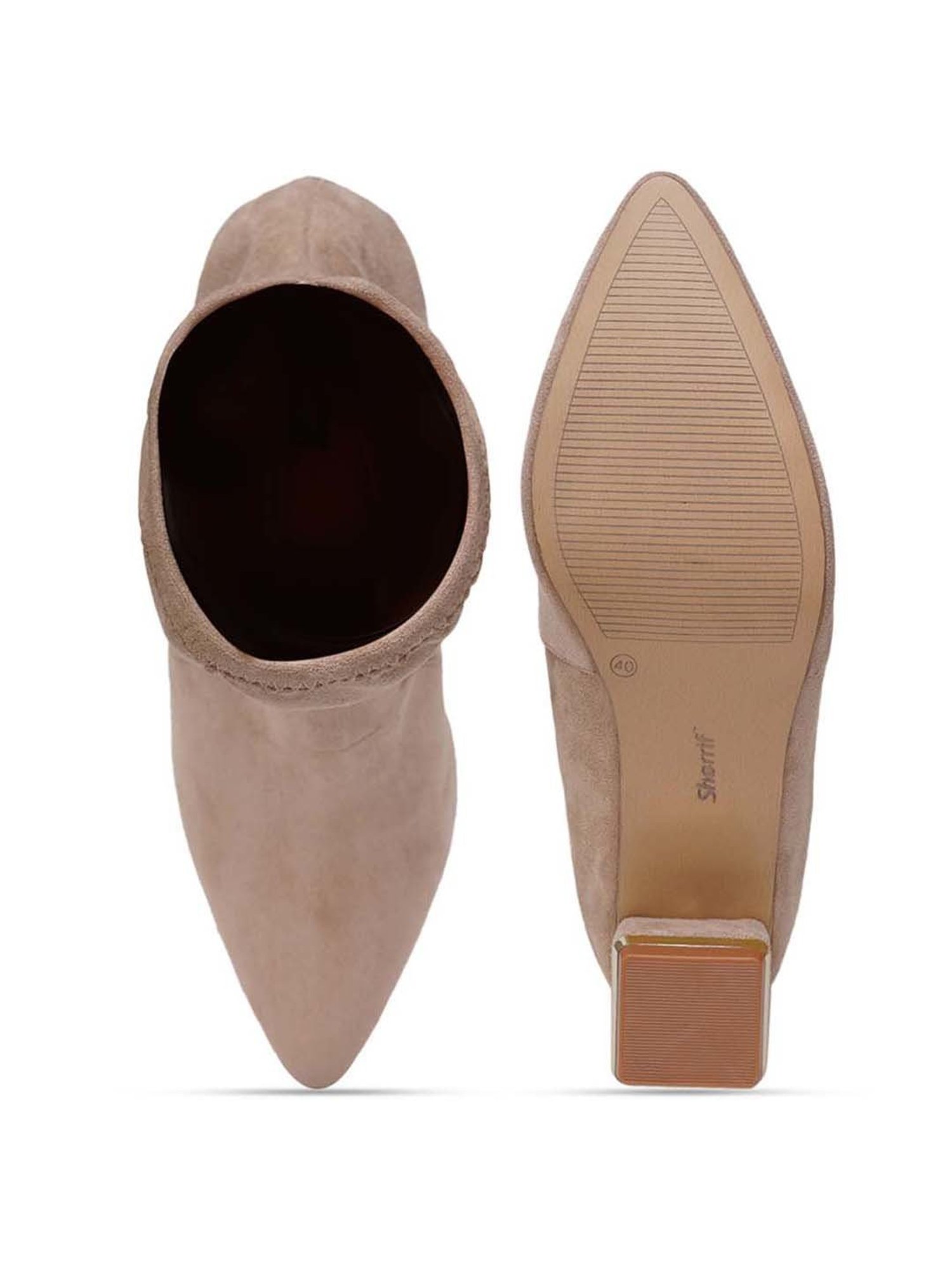 Sherrif Women's Beige Casual Booties