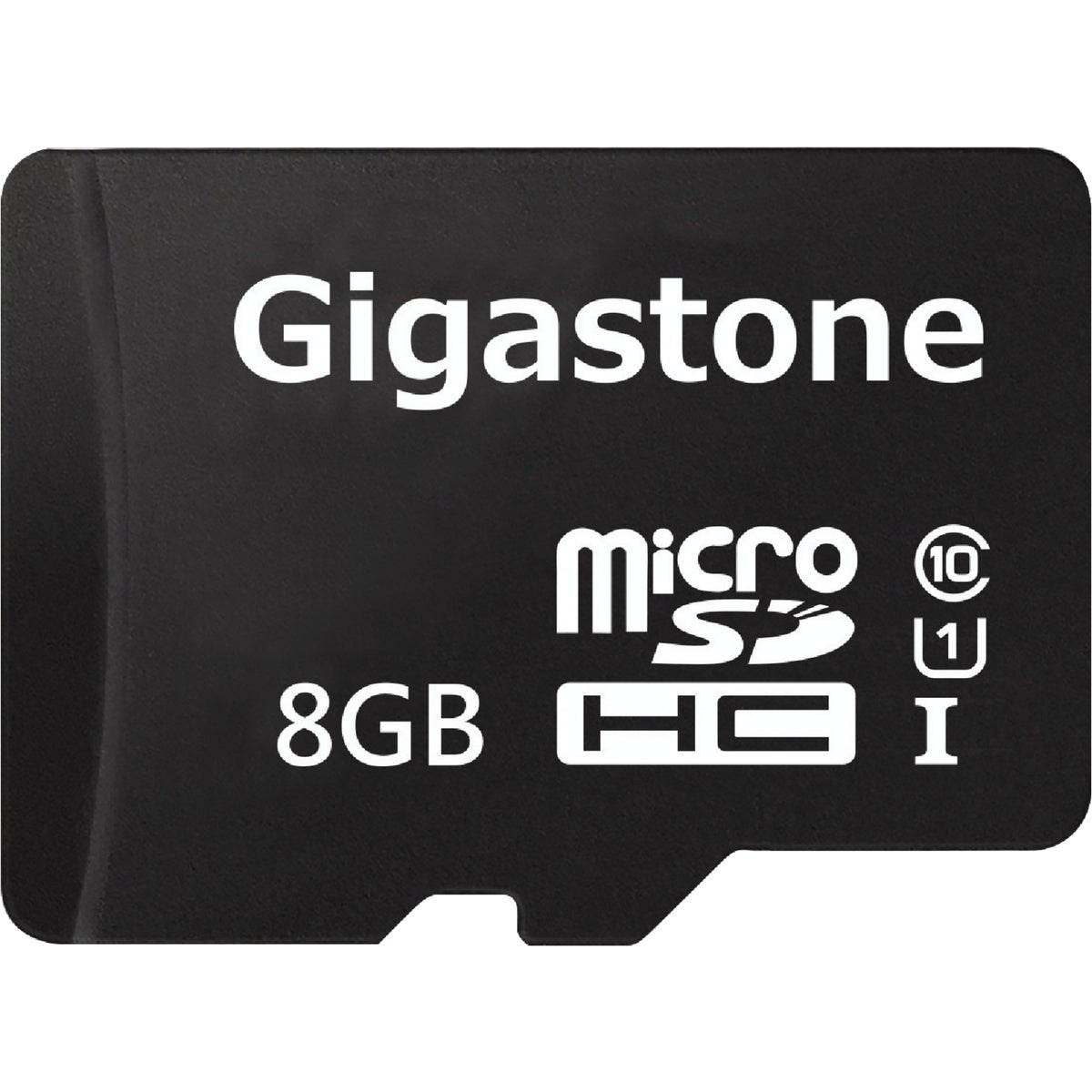 Gigastone GS-2IN1C1008G-R Class 10 UHS-1 microSDHC Card & SD Adapter (8GB)