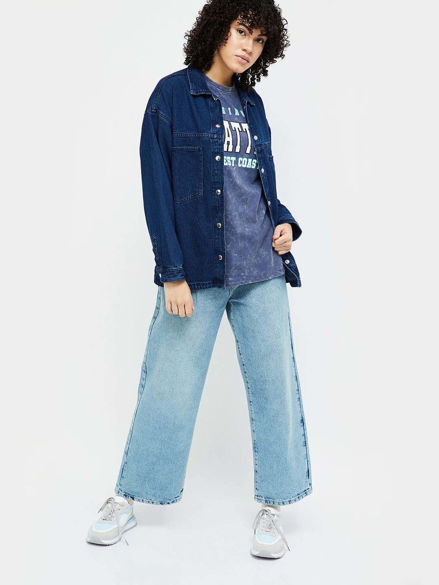 Ginger by Lifestyle Blue Cotton Denim Jacket