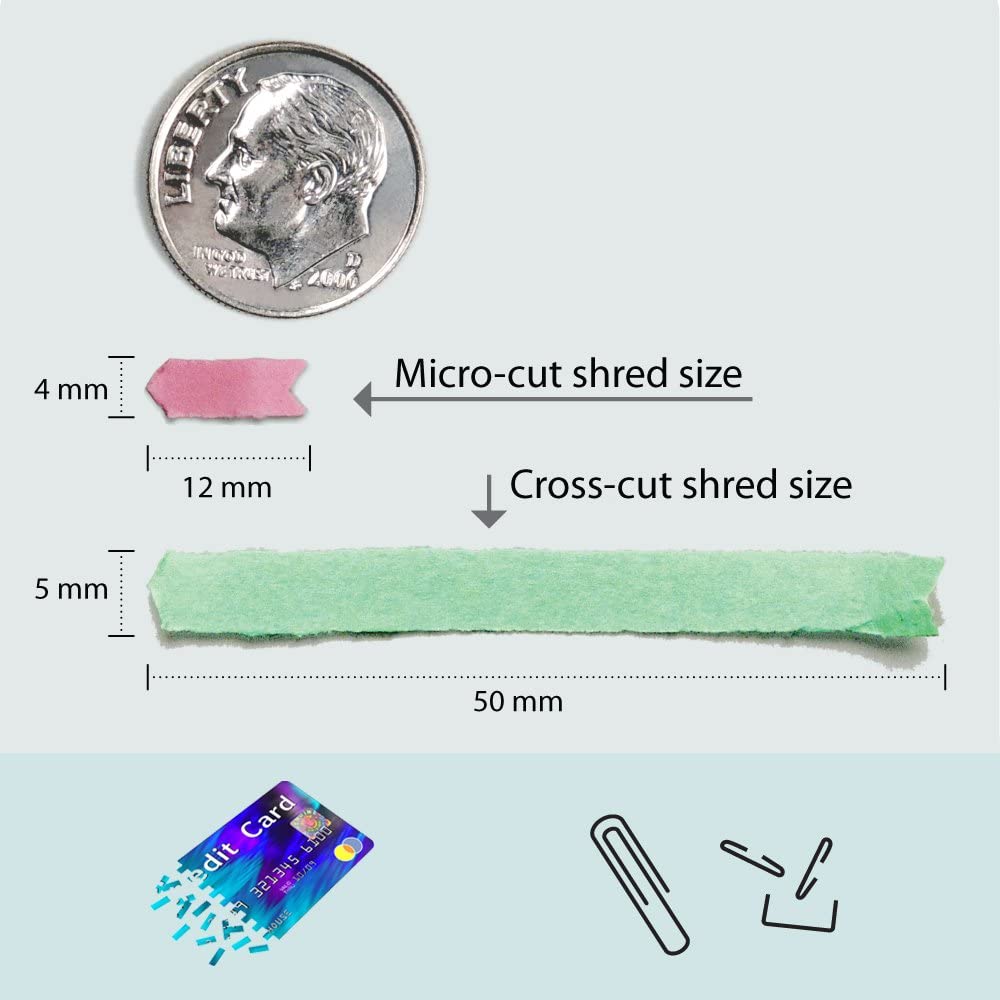 Aurora AU870MA High-Security 8-Sheet Micro-Cut Paper, Credit Card Shredder