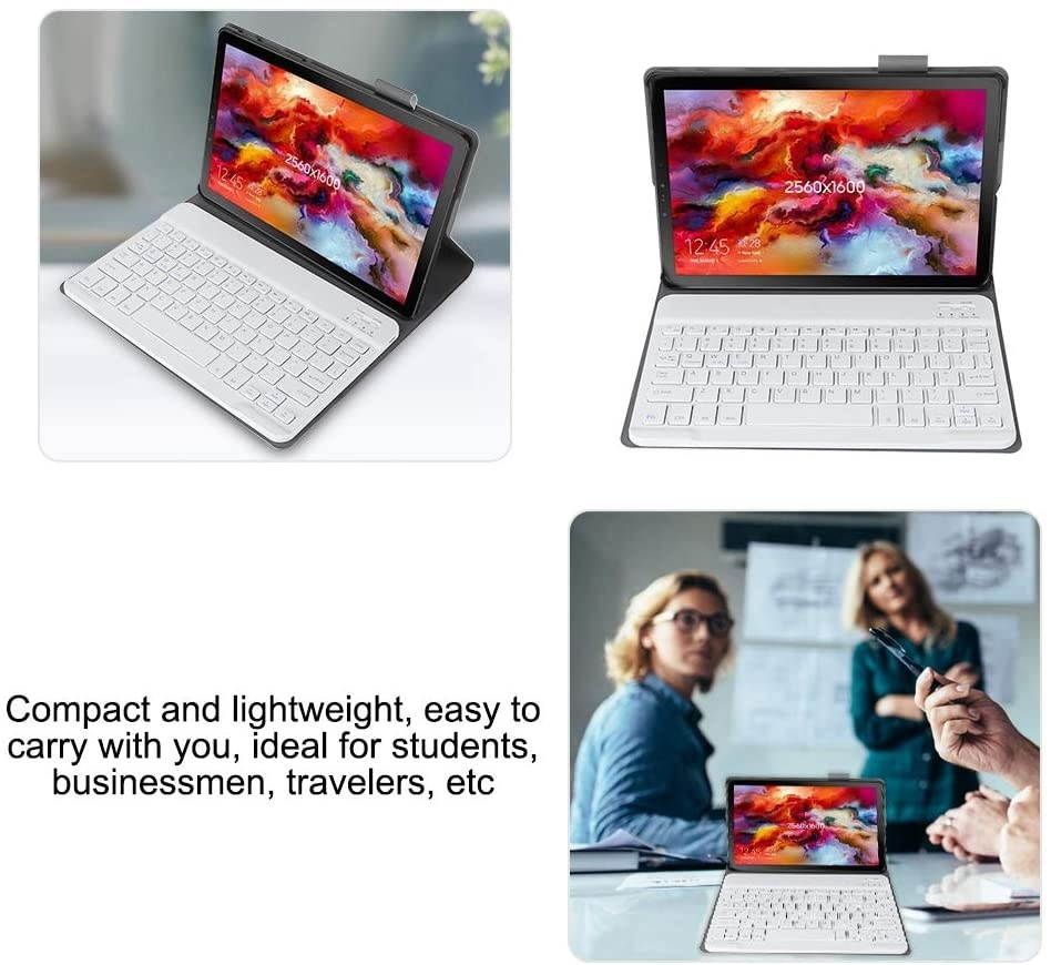 Zerone Wireless Keyboard Case for 10.1'' Samsung Tablet S4, Tab A,10.5 T830/T835 Bluetooth Detachable Keyboard Magnetic Folio with Screen Protector & Stylus Holder(Rose Gold)