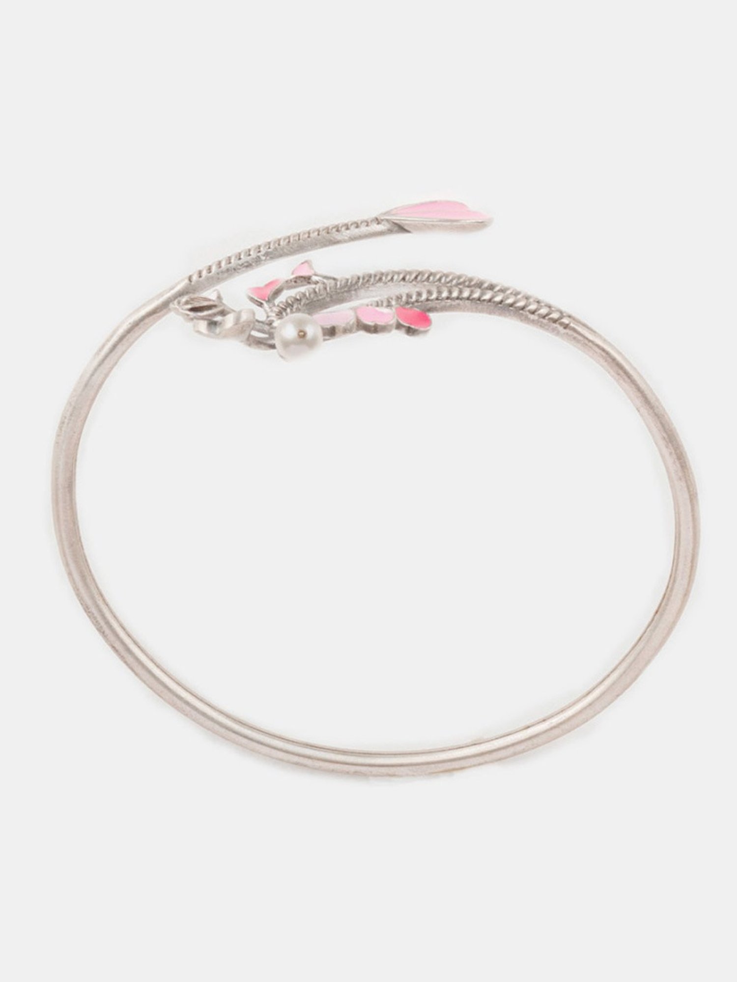 Shaya 92.5 Sterling Silver For the Love of Creative Pursuits Heart Bracelet for Women