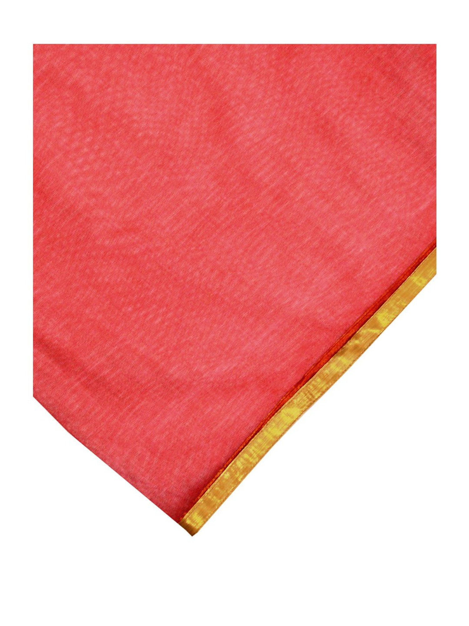 A.T.U.N. Ivory & Red Solid Lehenga with Choli & Dupatta