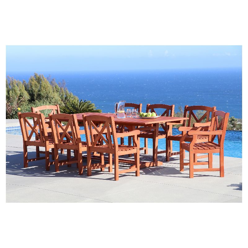 7pc Classic Outdoor Patio Dining Set Gray Wash - Saracina Home