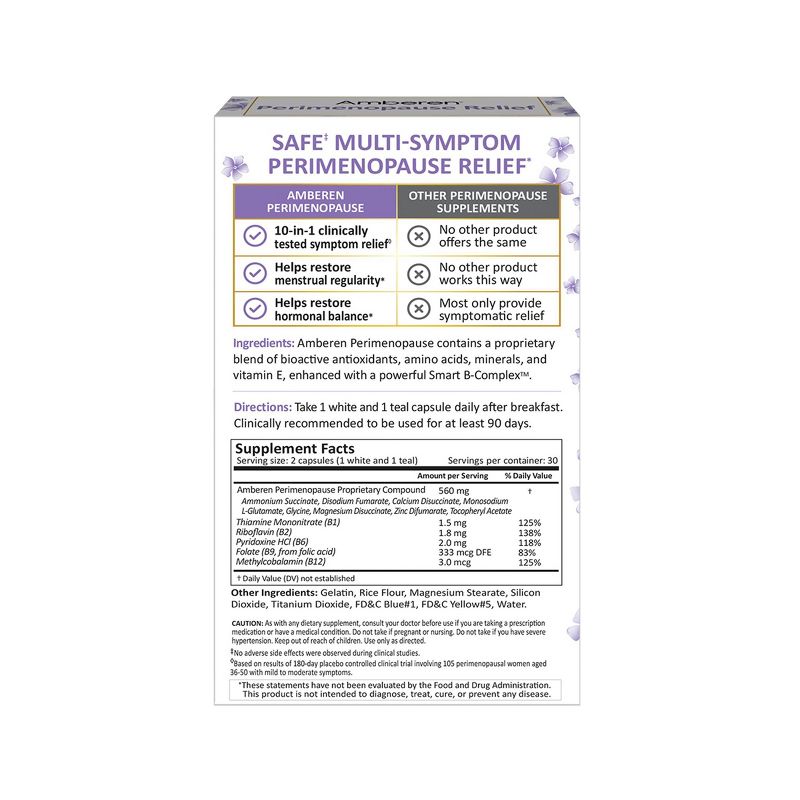 Amberen Perimenopause Dietary Supplements - 60ct