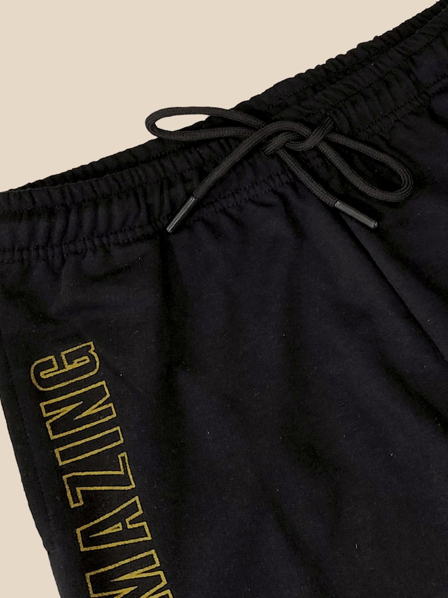 Boysville Black Printed Spiderman Shorts