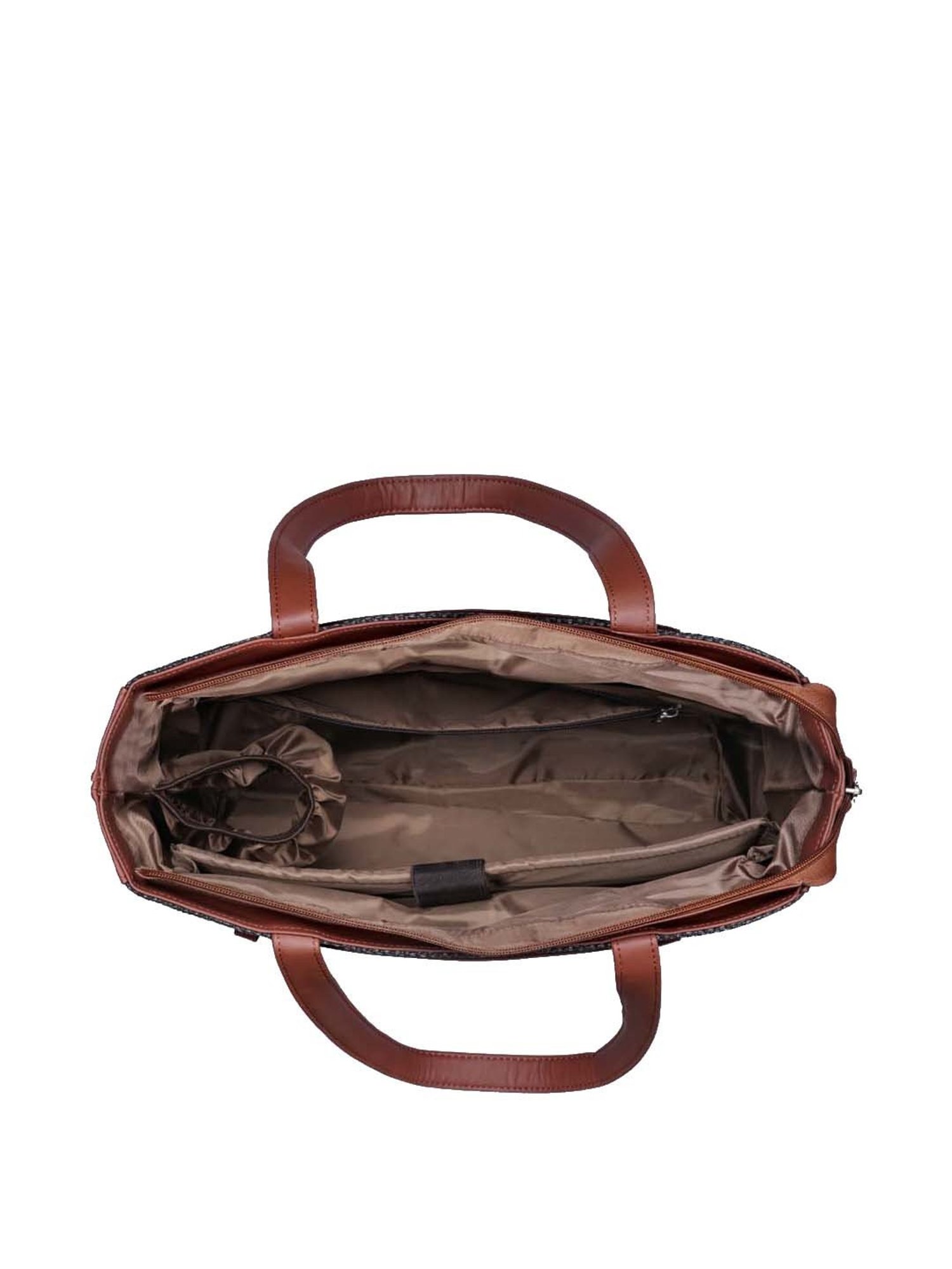 ZOUK Multicolor Printed Large Laptop Tote Handbag