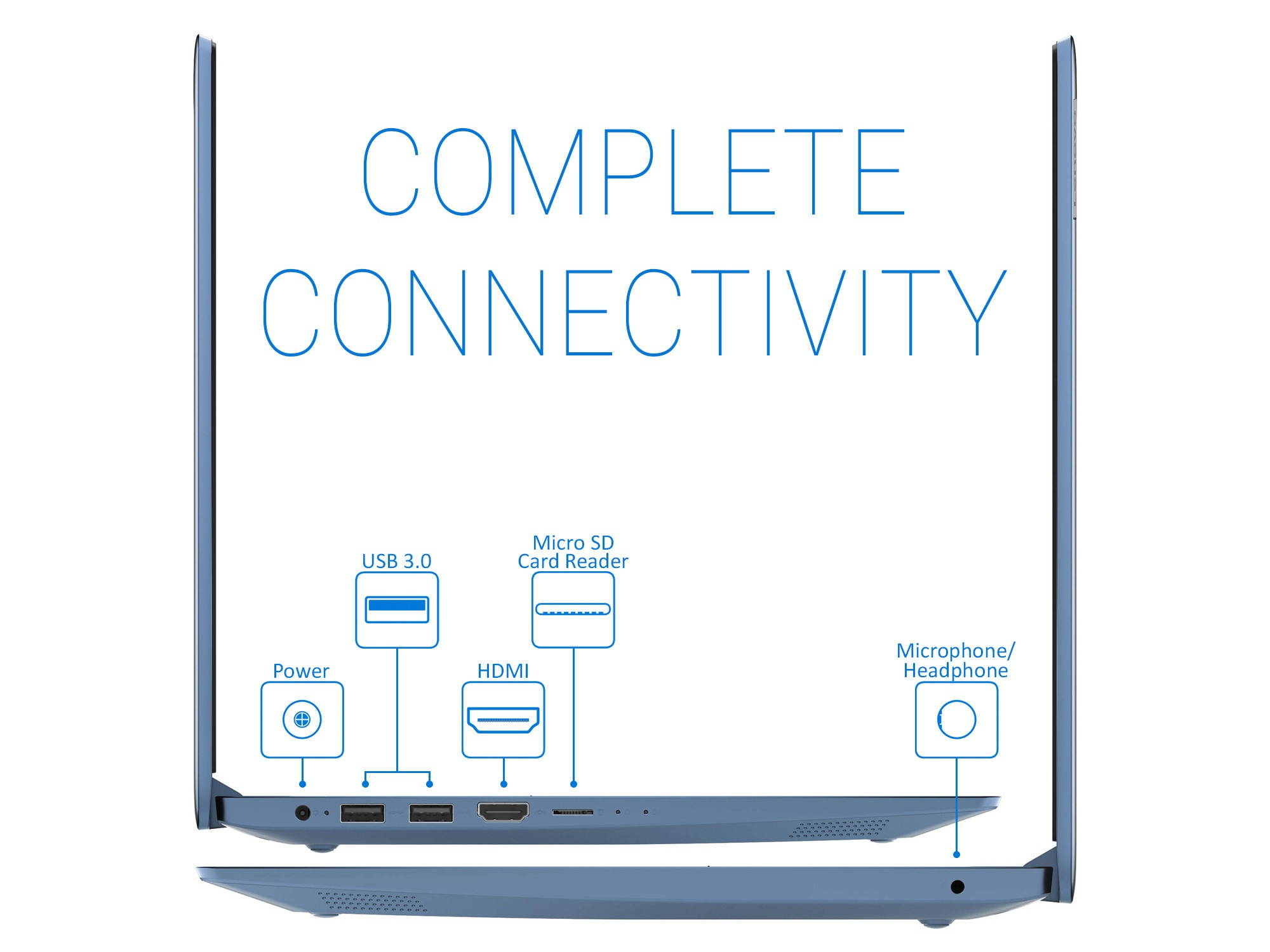 Lenovo IdeaPad 1 Notebook, 14" HD Display, AMD Athlon Silver 3050e Upto 2.8GHz, 4GB RAM, 256GB NVMe SSD, Vega 3, HDMI, Card Reader, Wi-Fi, Bluetooth, Windows 10 Home S