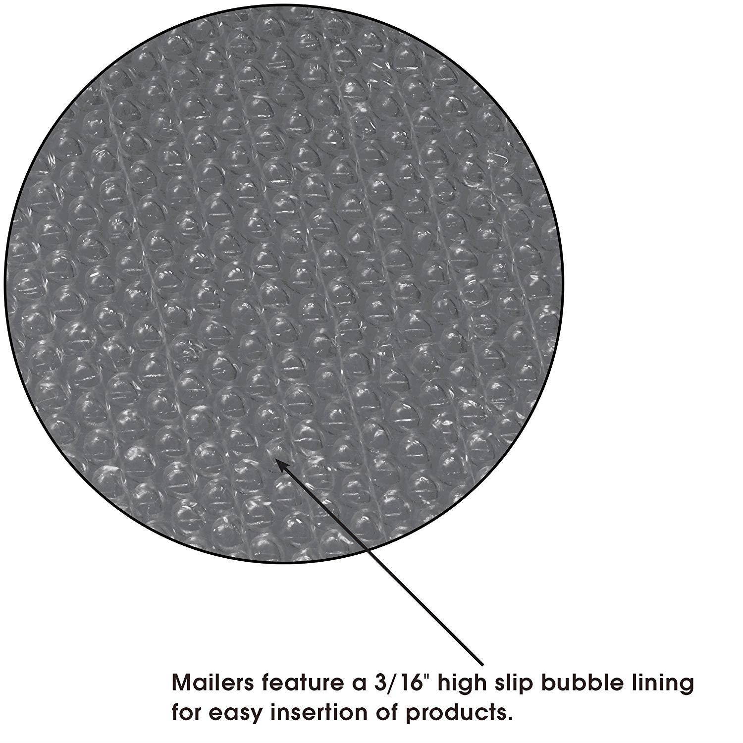 Aviditi B83225PK Bubble Lined Poly Mailers, 7-1/4" x 12" (Pack of 25)