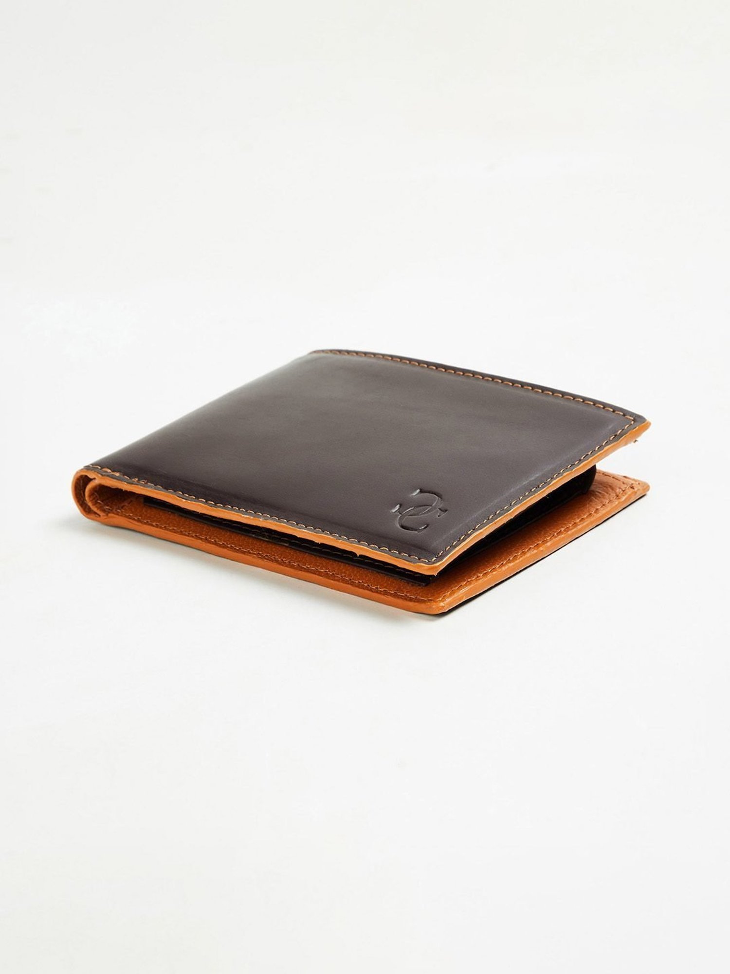 Code by Lifestyle Brown Leather Bi-Fold Wallet for Men