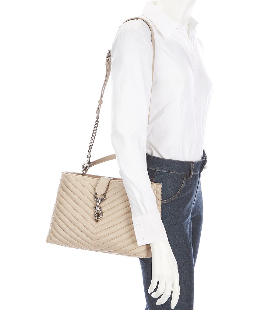 REBECCA MINKOFF Edie Large Top Handle Satchel Bag