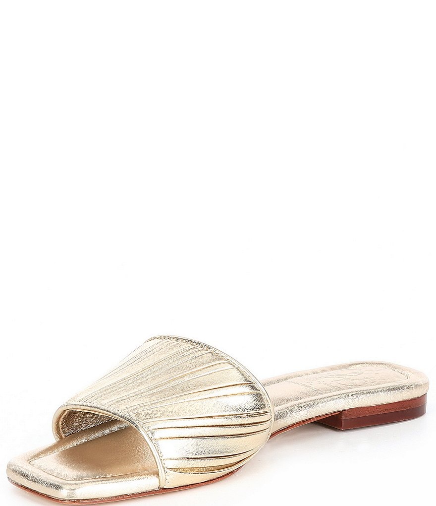 Antonio Melani x Kimberly Whitman Magnolia Pleated Leather Dress Flats