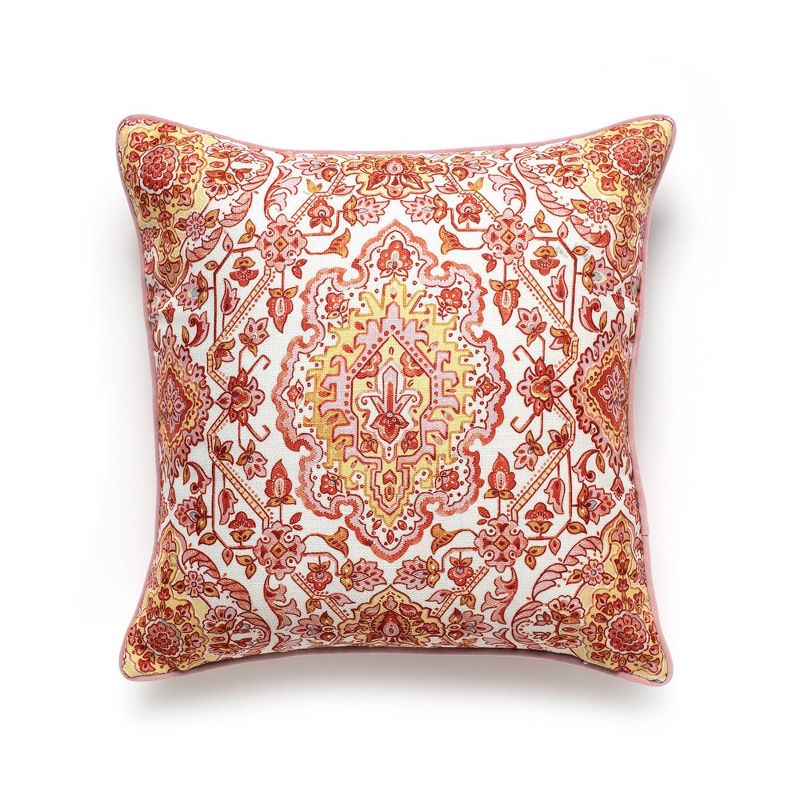 20"x20" Cadora Throw Pillow Pink - Sure Fit
