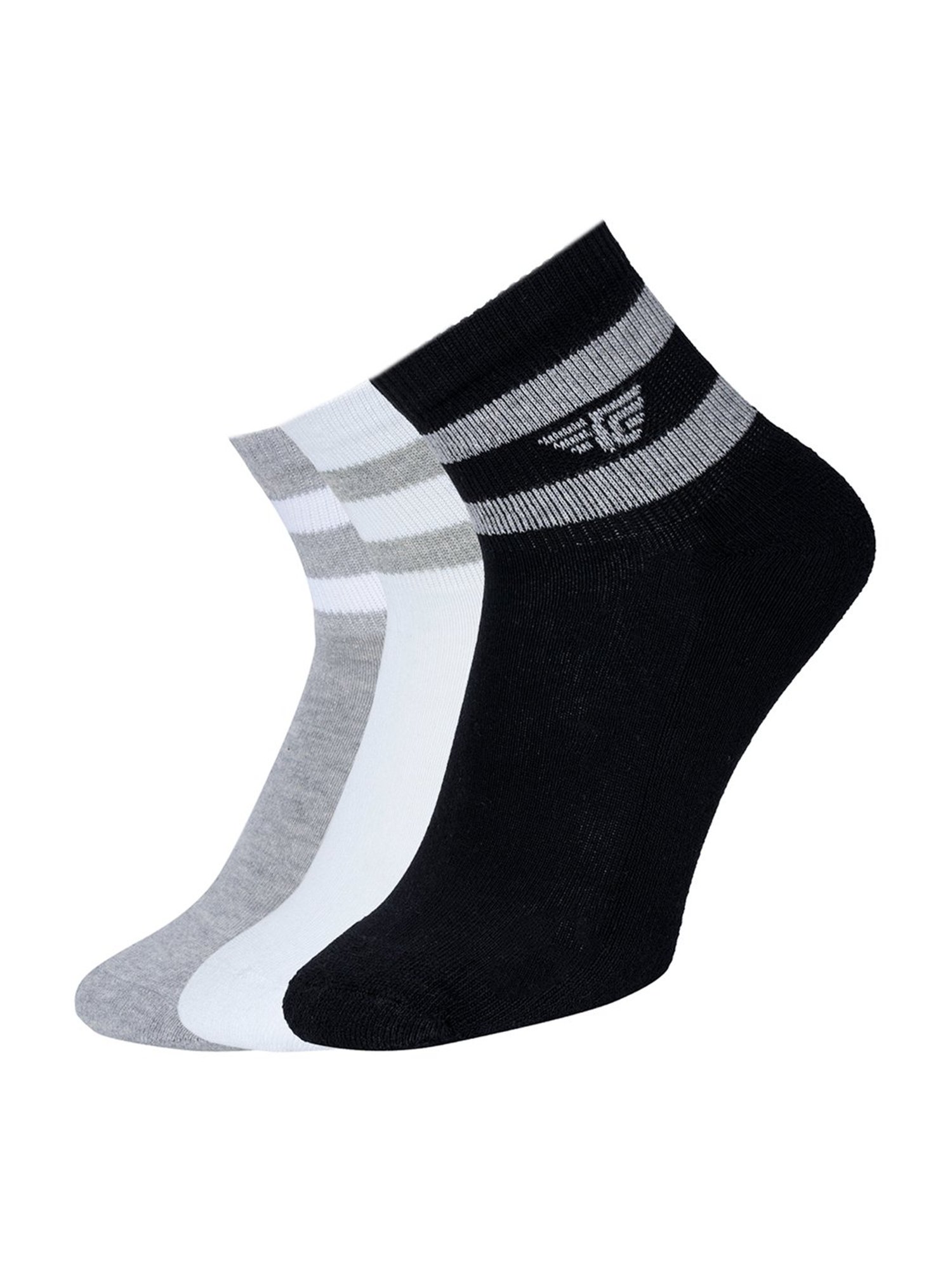 Red Tape Multicolor Ankle Length Socks - Set of 3