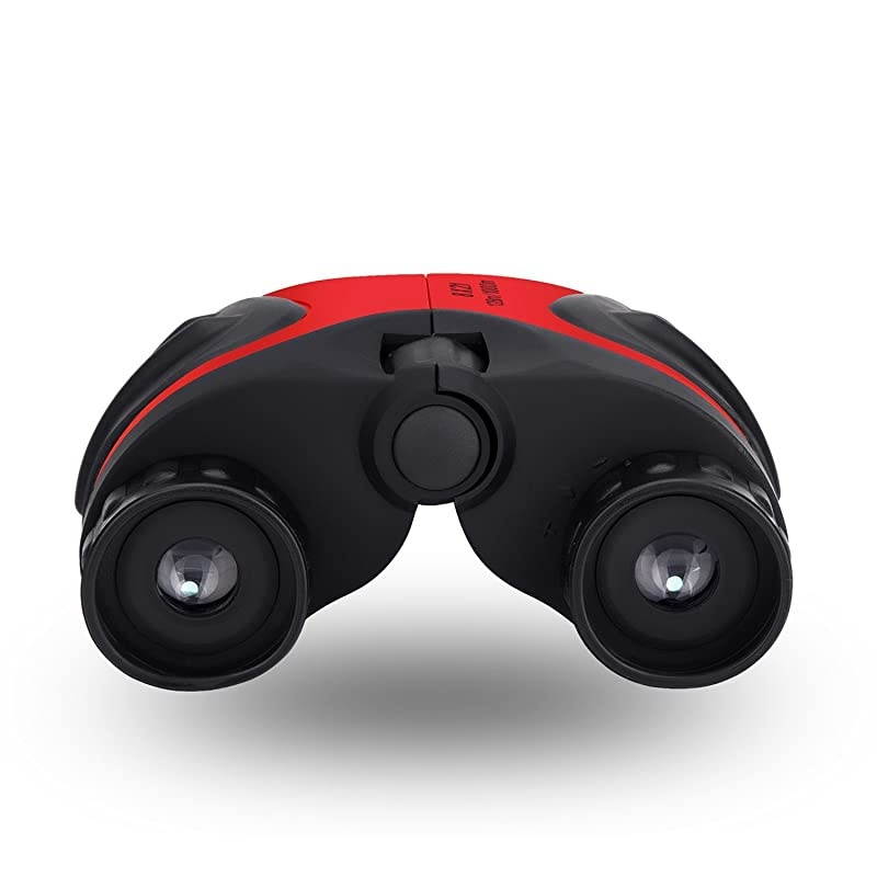 Compact Shock Proof Binocular for Kids Toys for 3-12 Year Old Girls to Watching Wildlife or Hiking(Red)