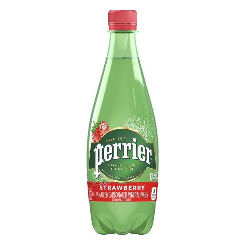 Perrier Strawberry Sparkling Water - 16.9 fl oz Bottle