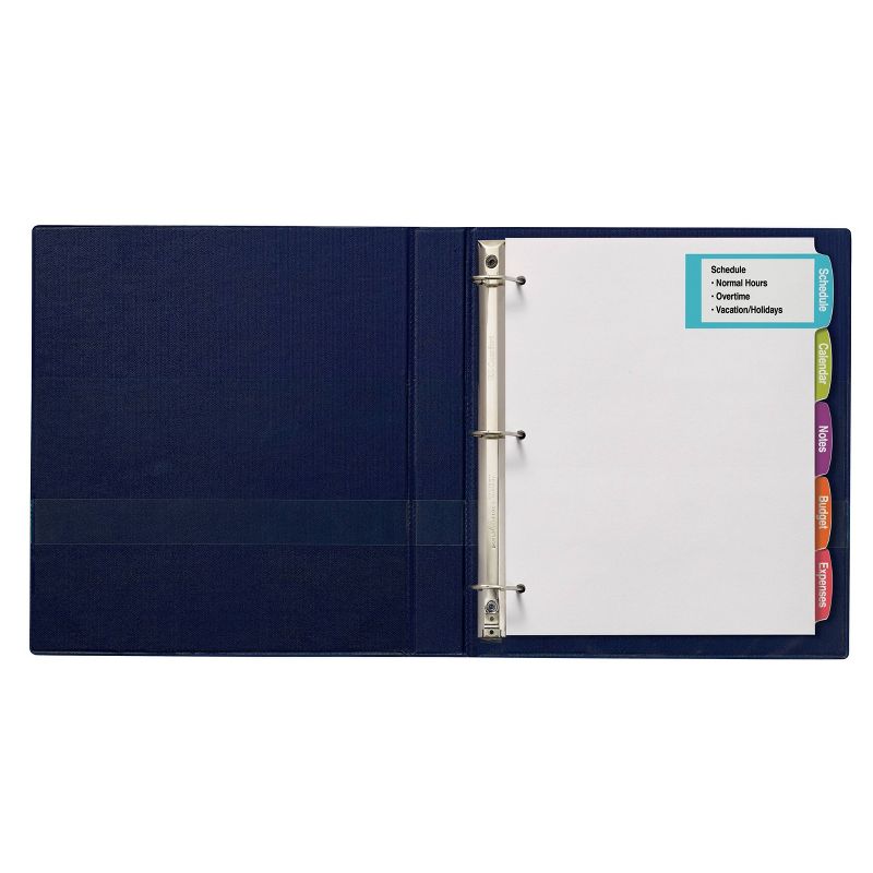 Avery 5ct Printable White Label Big Tab Divider Set