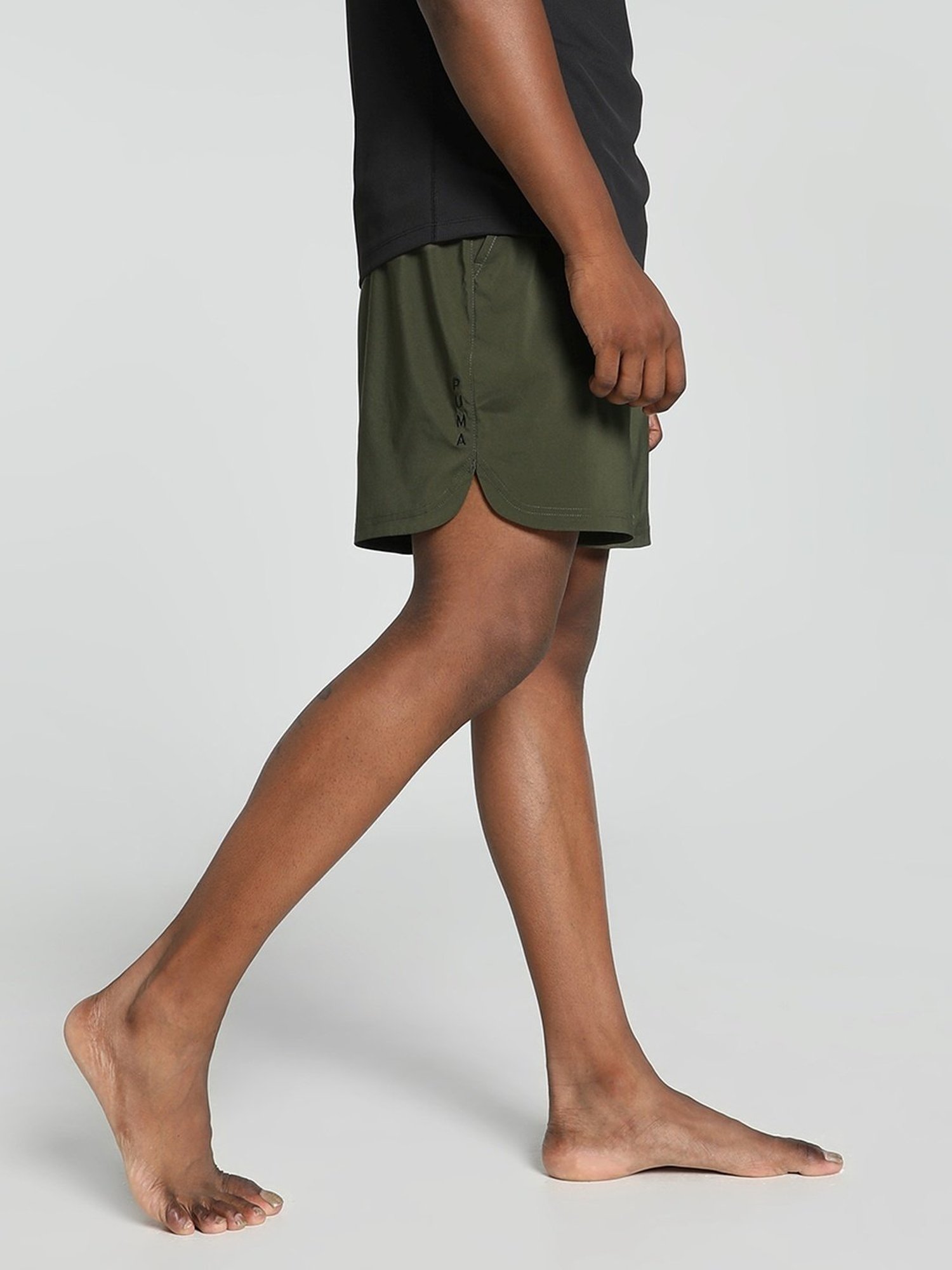 Puma Green Regular Fit Sports Shorts