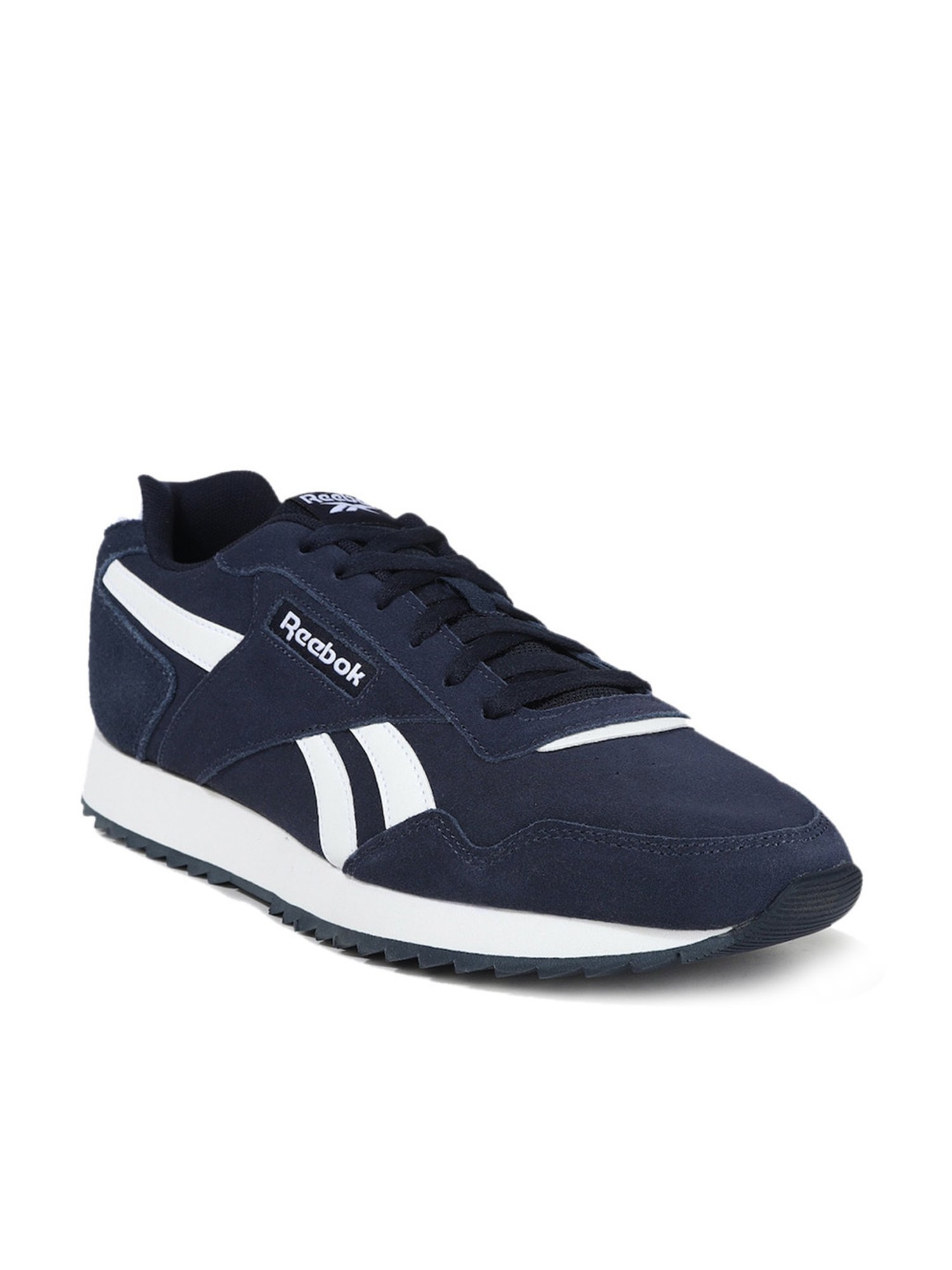 Reebok Men's Glide Ripple Navy Casual Sneakers