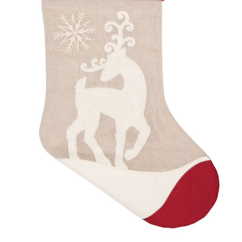 C&F Home Deer With Snowflakes Stocking
