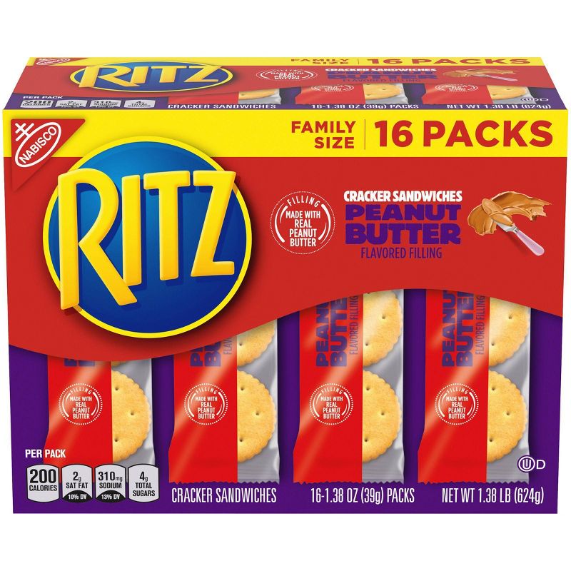 Ritz Peanut Butter Cracker Sandwiches - Family Size - 16ct/1.38oz