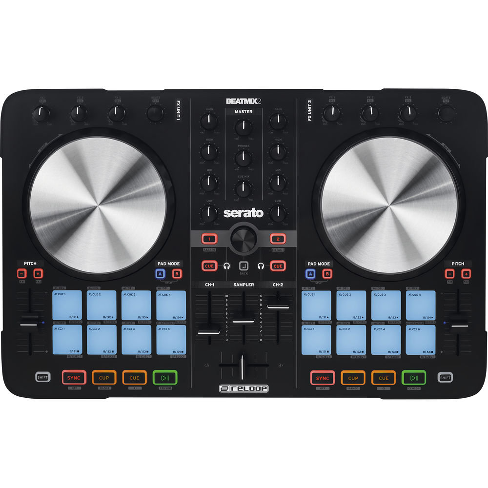 Reloop Beatmix 2 MK2 2-Channel Performance Pad Controller for Serato DJ