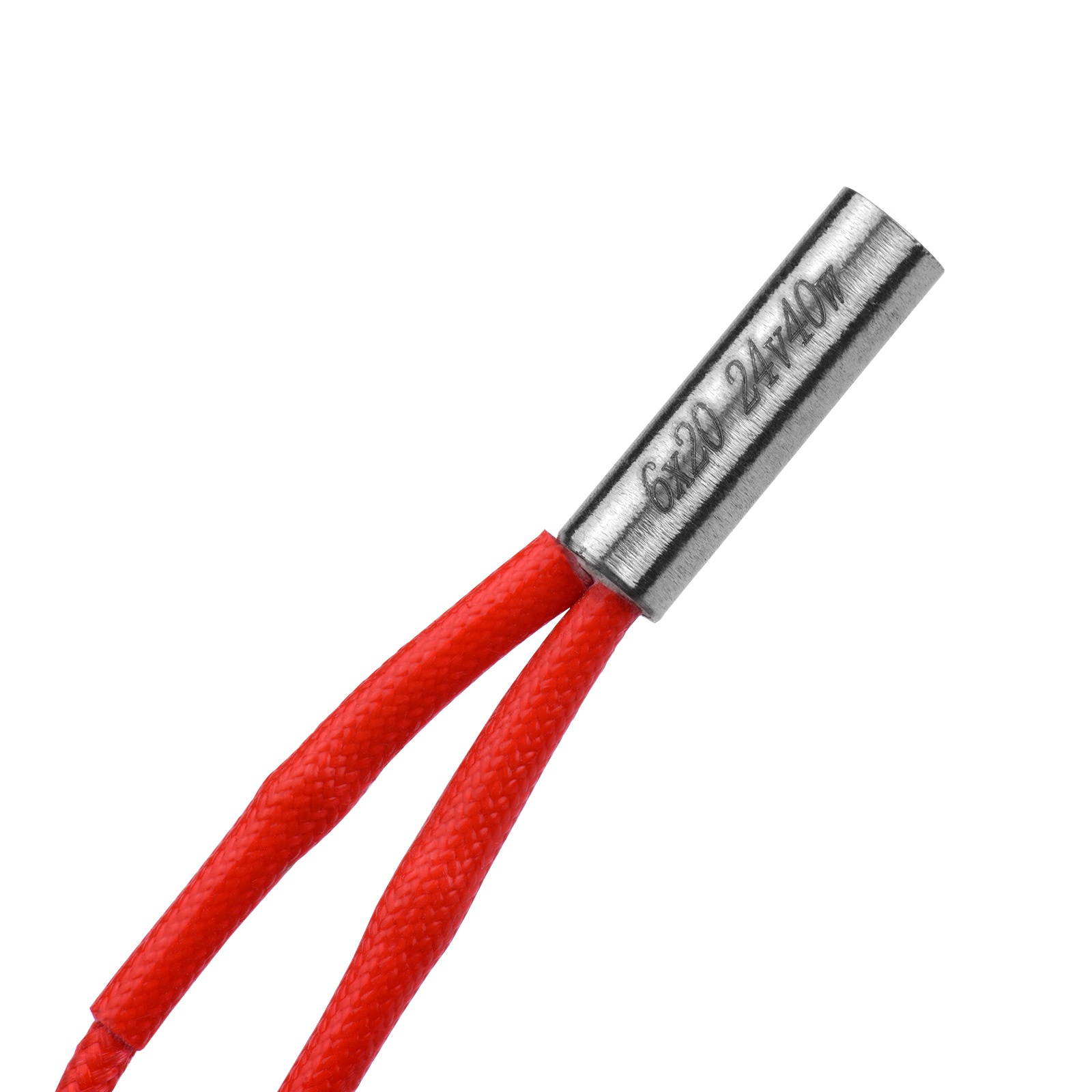 Aibecy 10pcs 24V 40W 6*20mm Single End Cartridge Heater Heating Tube 1.6m/5.2ft for 3D Printer