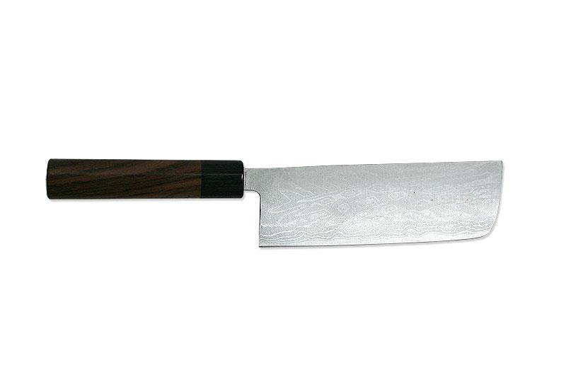 Kanetsune Nakiri 165mm With Red Sandalwood handle KC-421