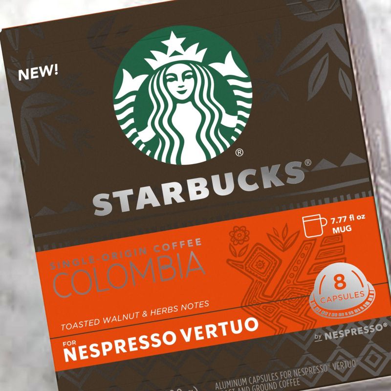 Starbucks for Nespresso Vertuo Single Origin Colombia Medium Roast Coffee - 3.52oz/8ct