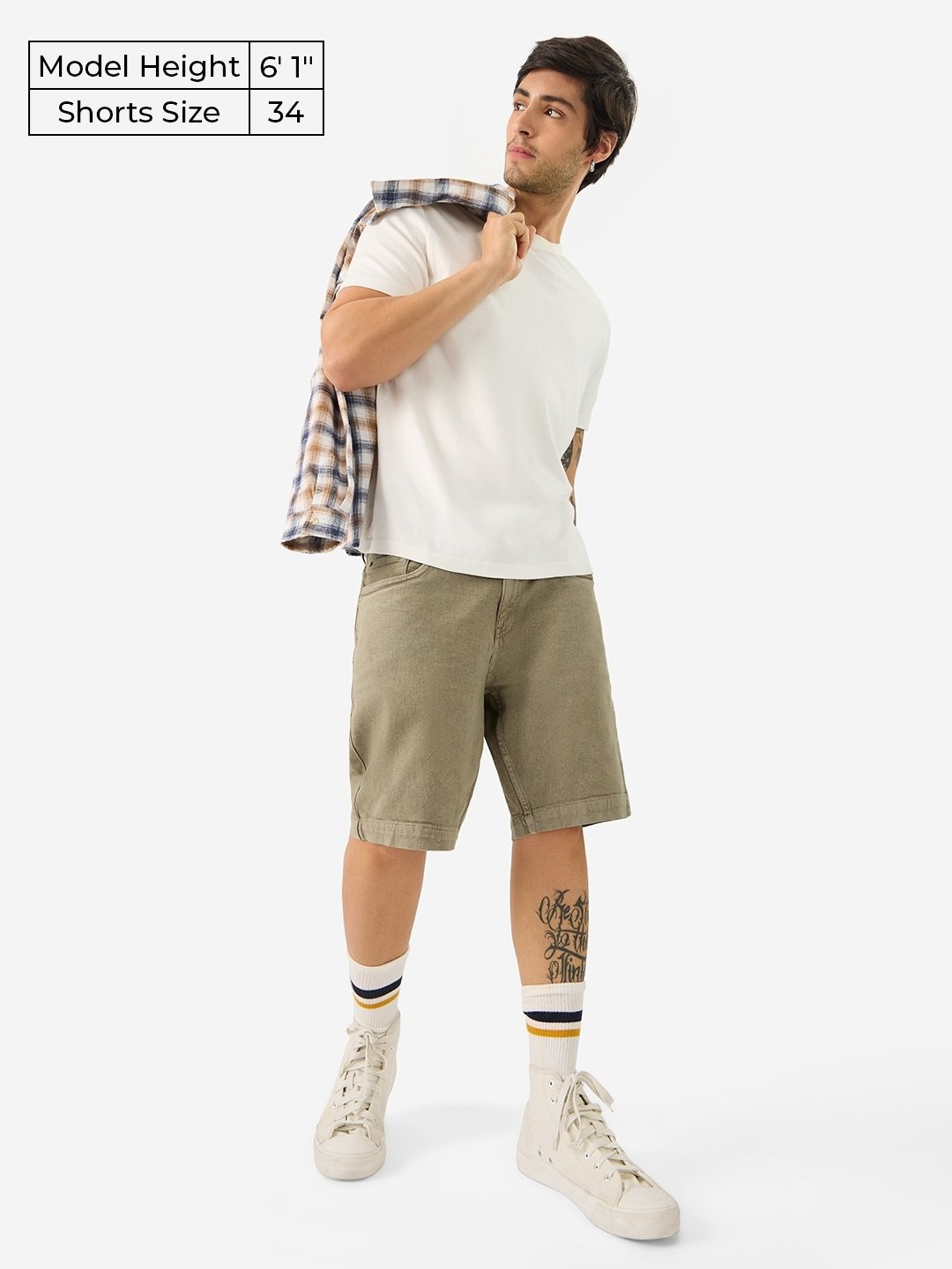 The Souled Store Brown Regular Fit Denim Shorts