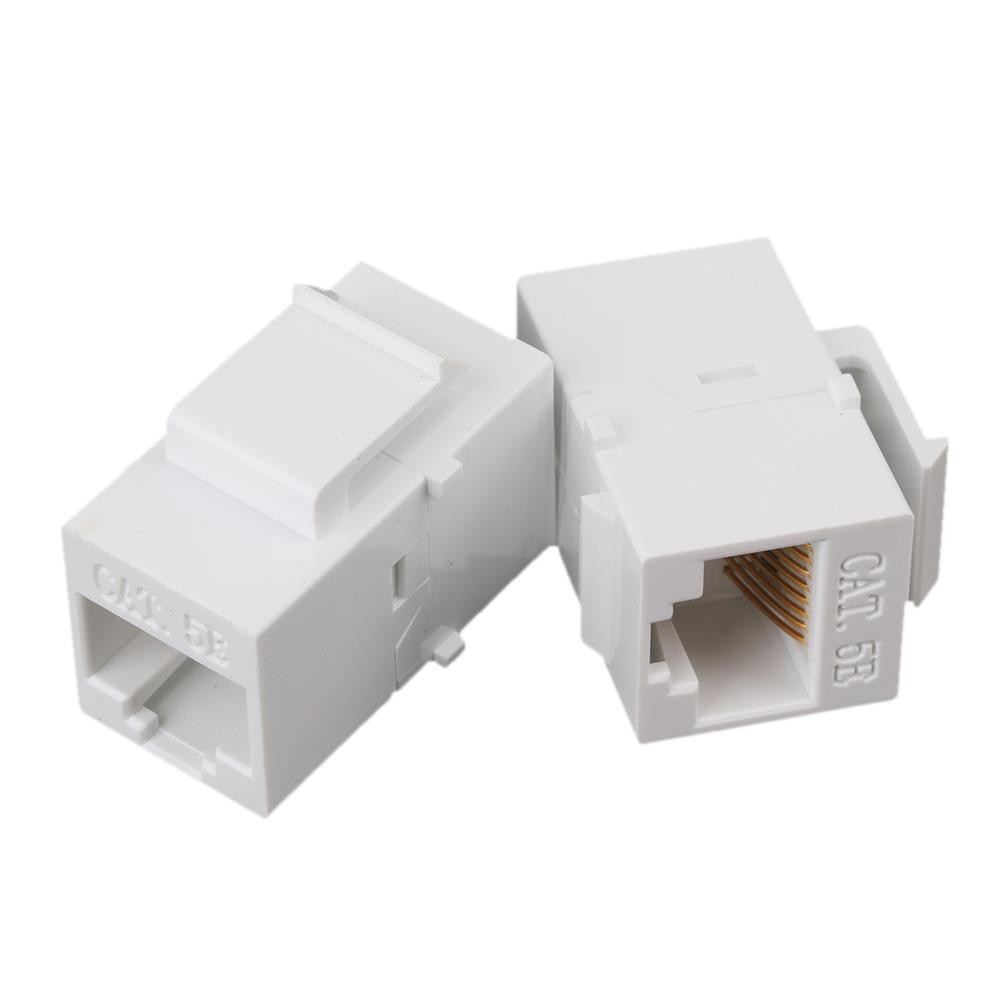 BQLZR Female Cat5 RJ45 Keystone Wall Jack Plug Coupler 8p8c Adapter Set of 50