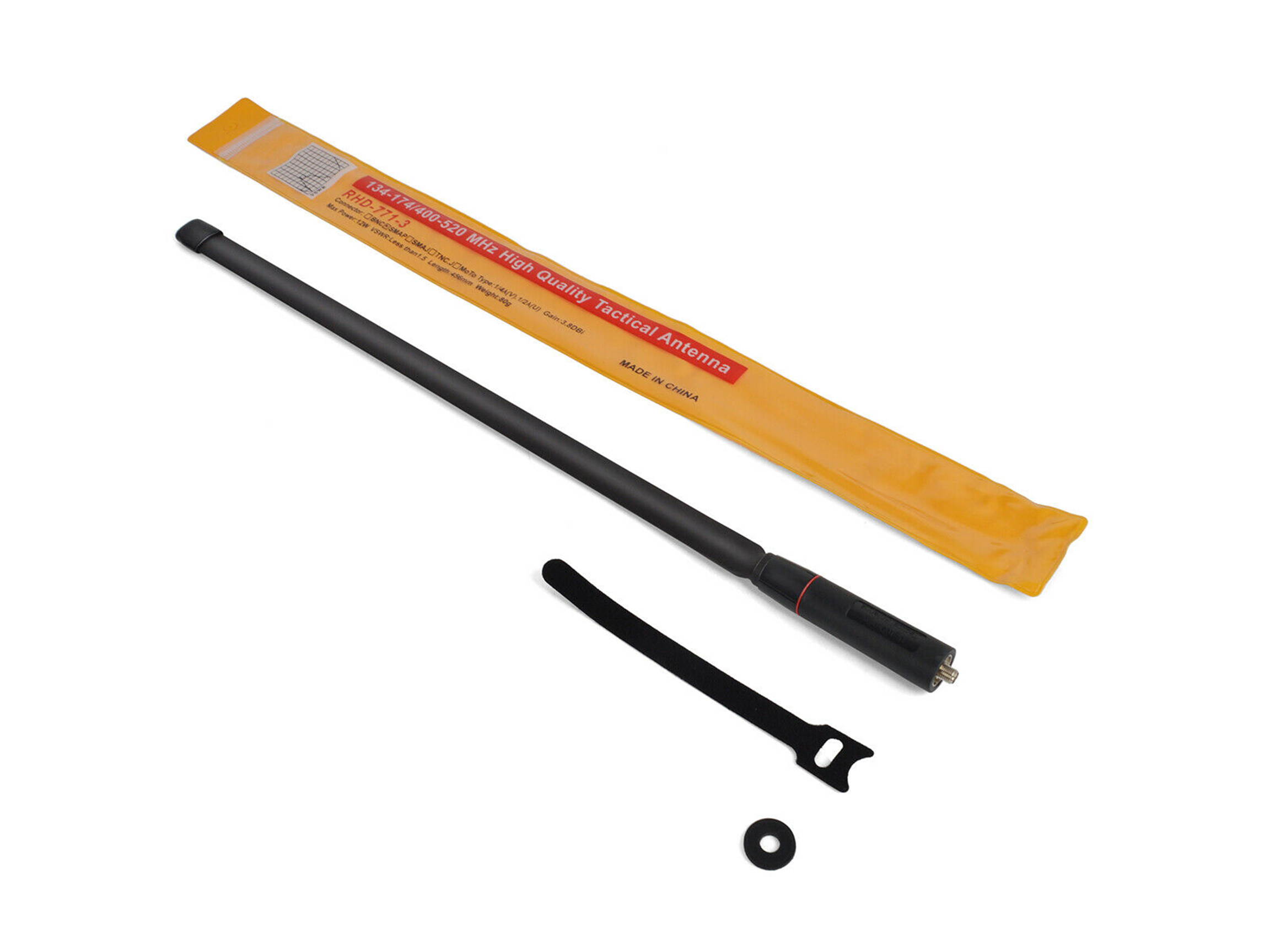 HYS 2PCS Folding Tactical VHF UHF Walkie Talkie Portable Antenna for Baofeng UV-5R UV-82