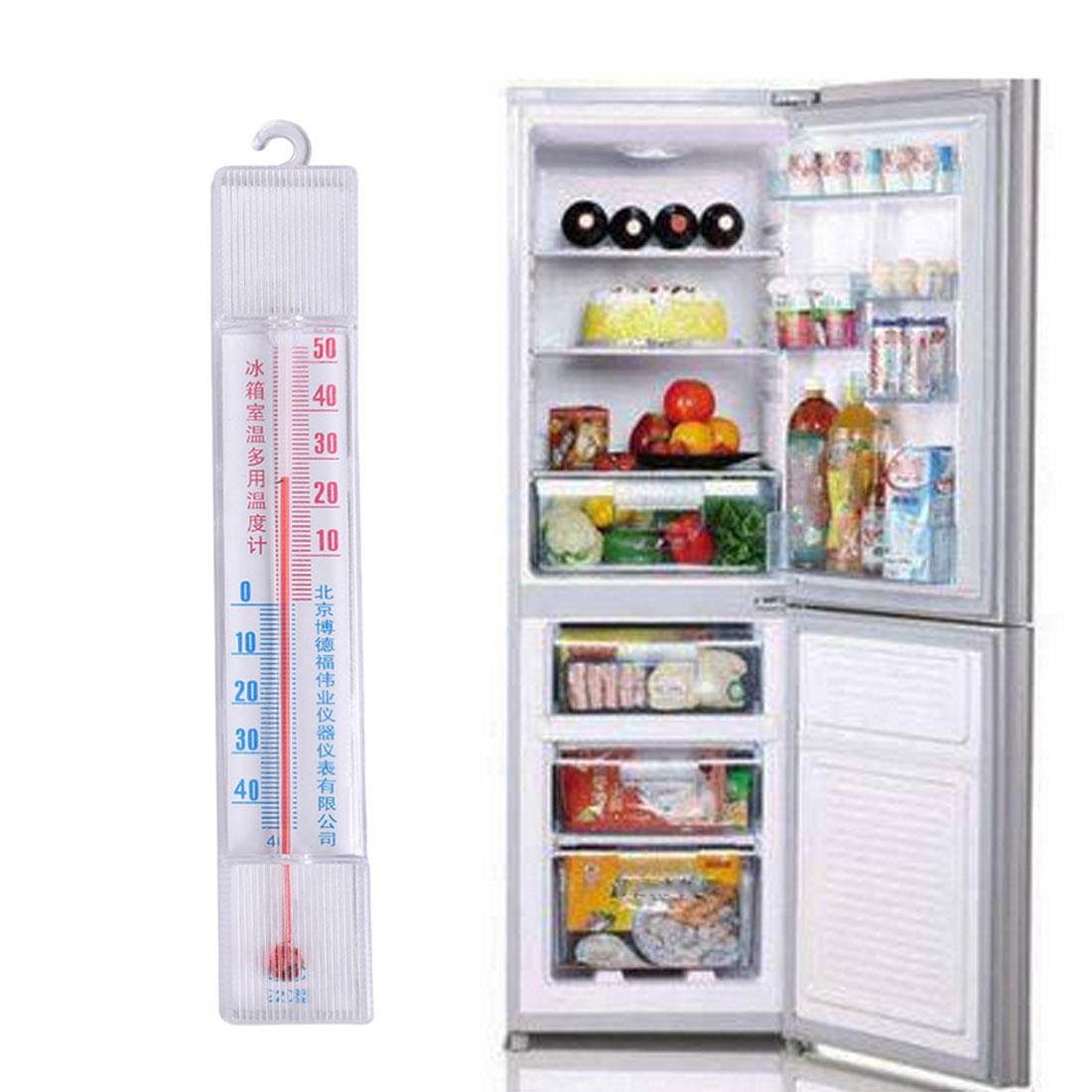 1 Pc Indoor Household Fridge Dial Thermometer Freezer Refrigerator with Hook ABS Mini Temperature Meter temp measurement tool