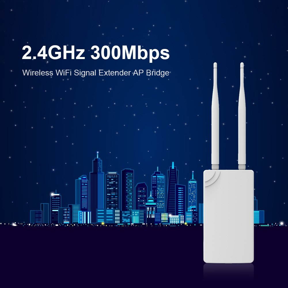 300Mbps Wireless WiFi Signal Extender Network Antenna Signal Amplifier 802.11n/b/g Signal Booster High Power 2.4GHz Outdoors