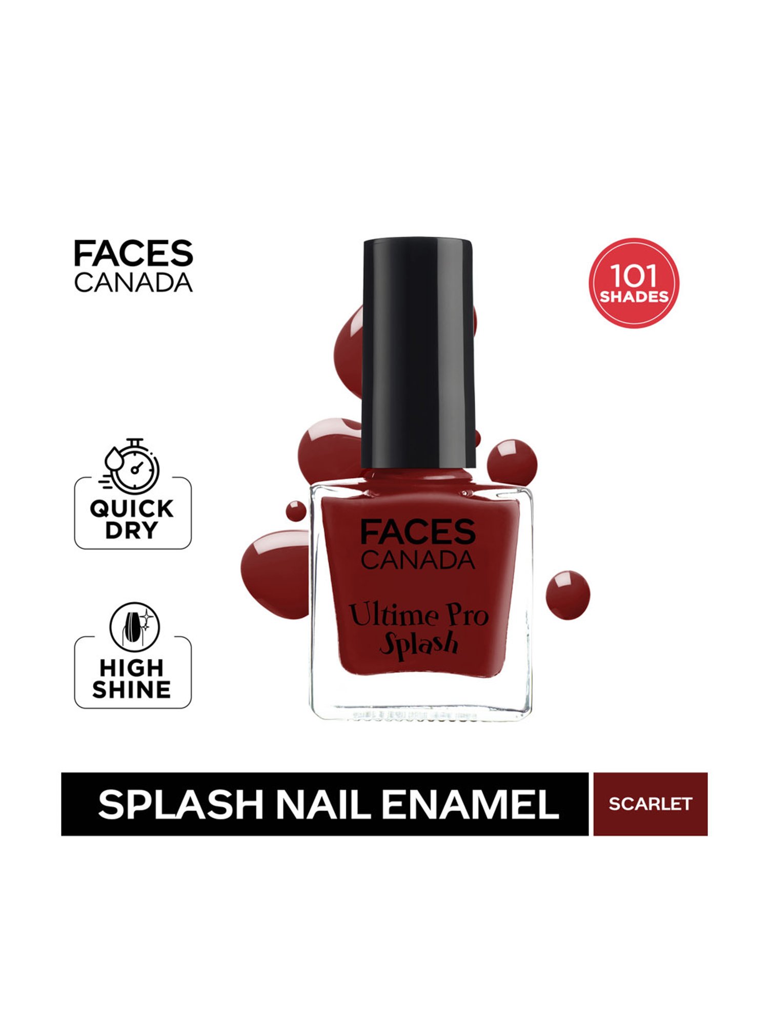 Faces Canada Ultime Pro Splash Nail Enamel Scarlet 115