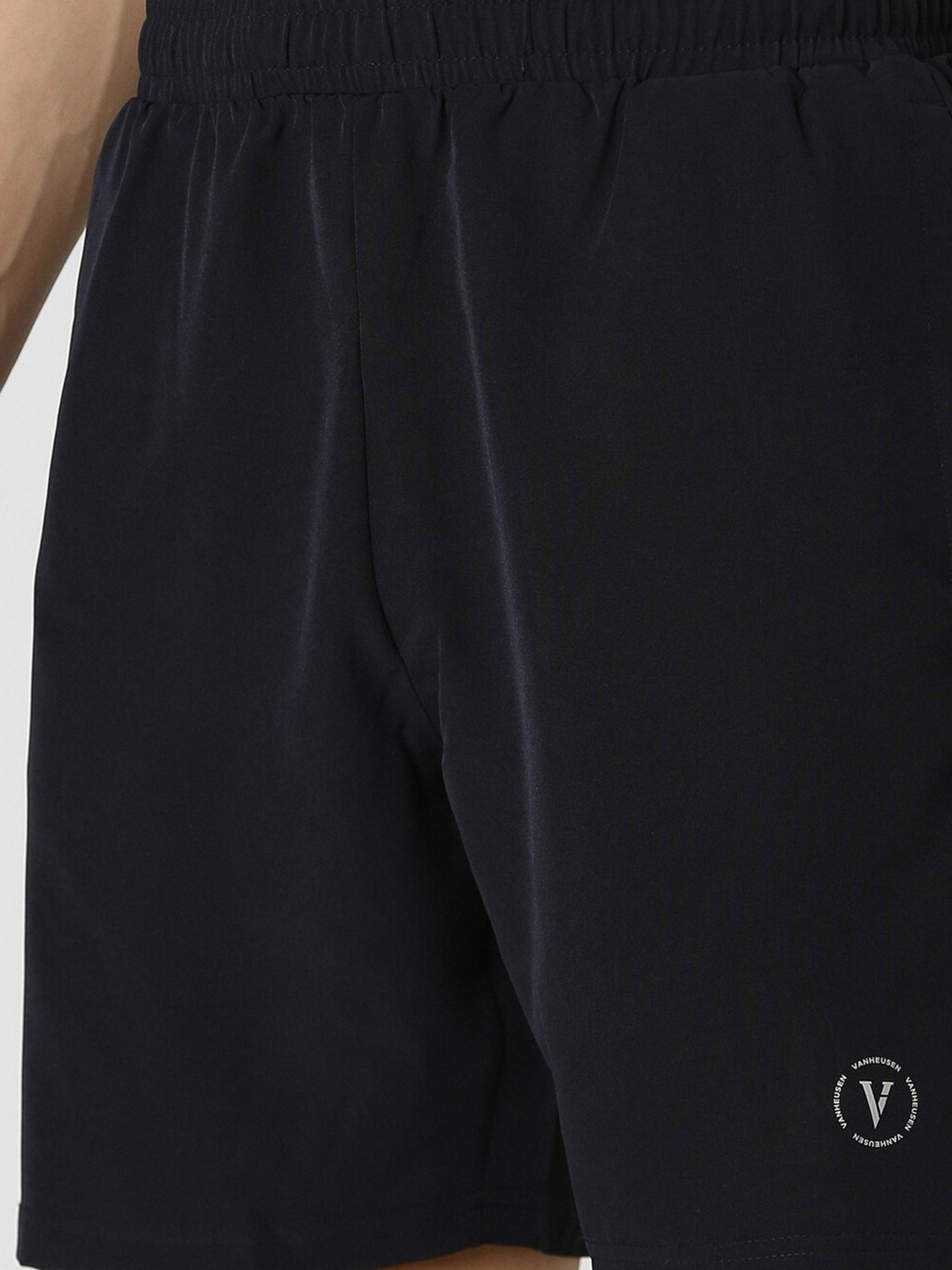 Van Heusen Navy Regular Fit Shorts