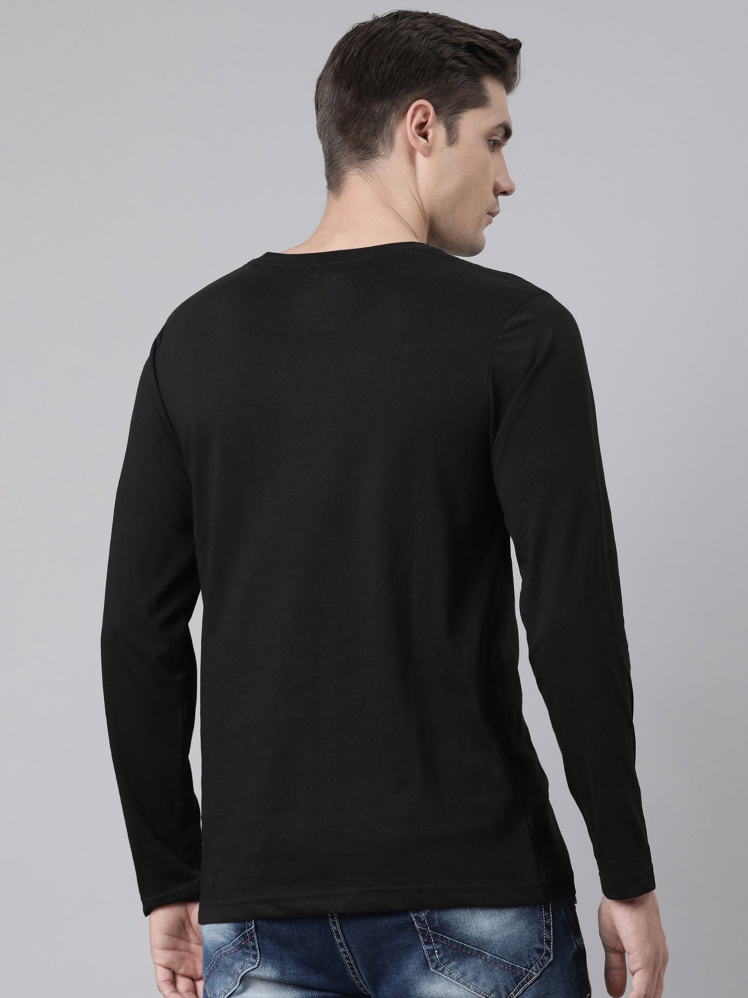 Dixcy Scott Originals Black Regular Fit Printed Crew T-Shirt