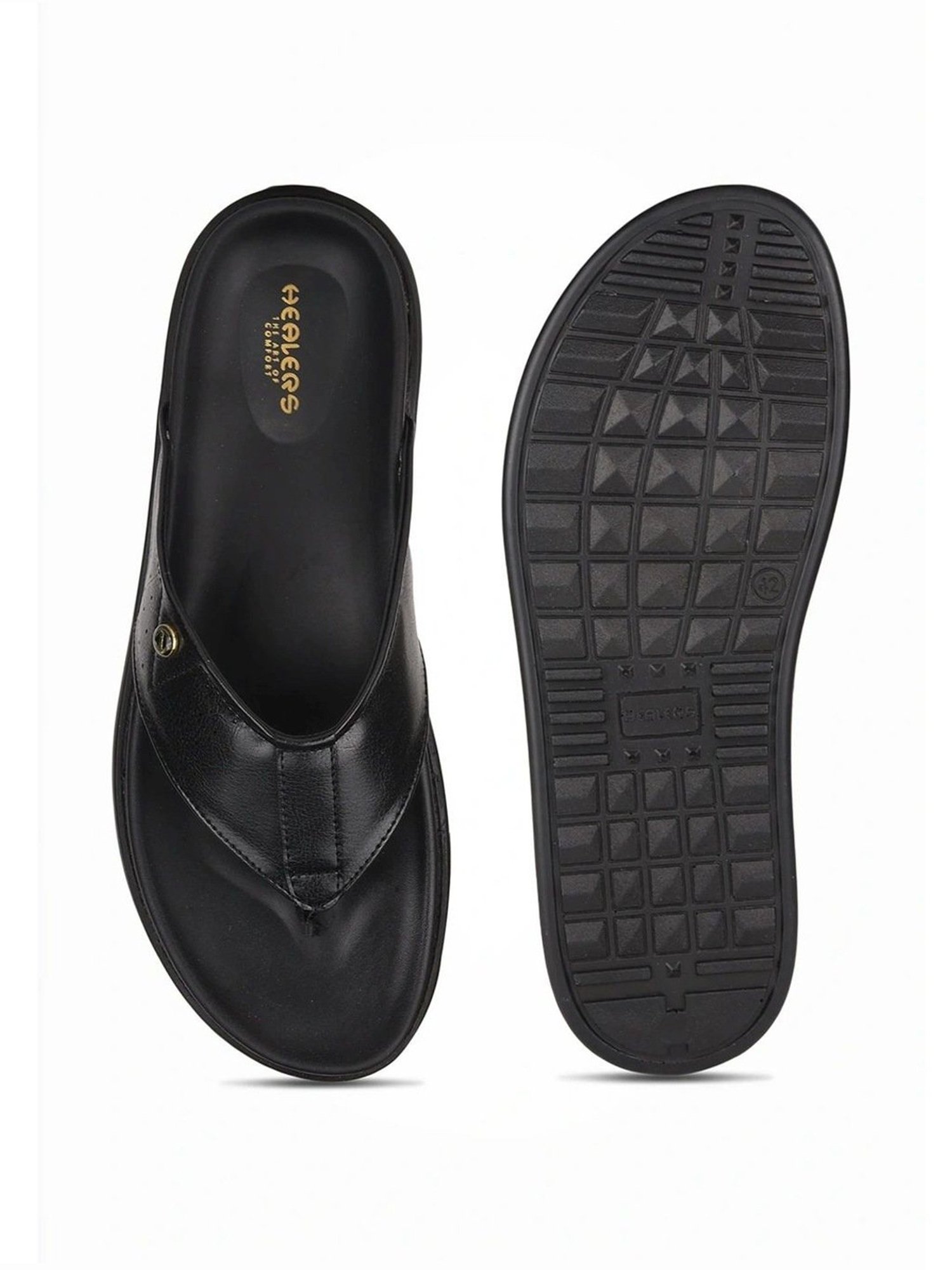 Healers by Liberty Men's Black Thong Sandals