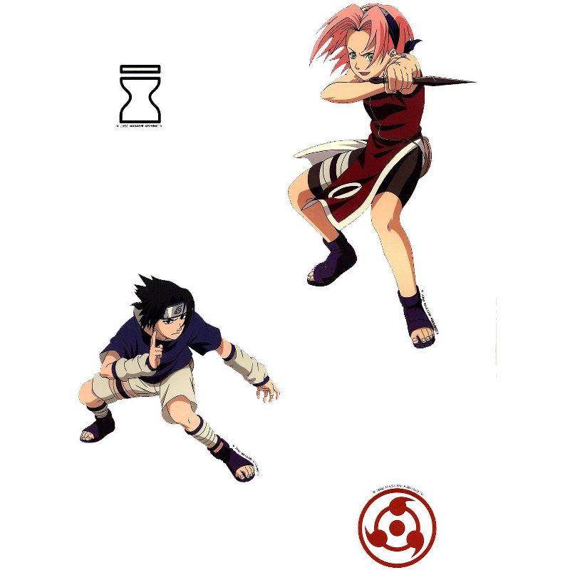 Anime Self-Stick Wall Accent Stickers Set - Naruto..