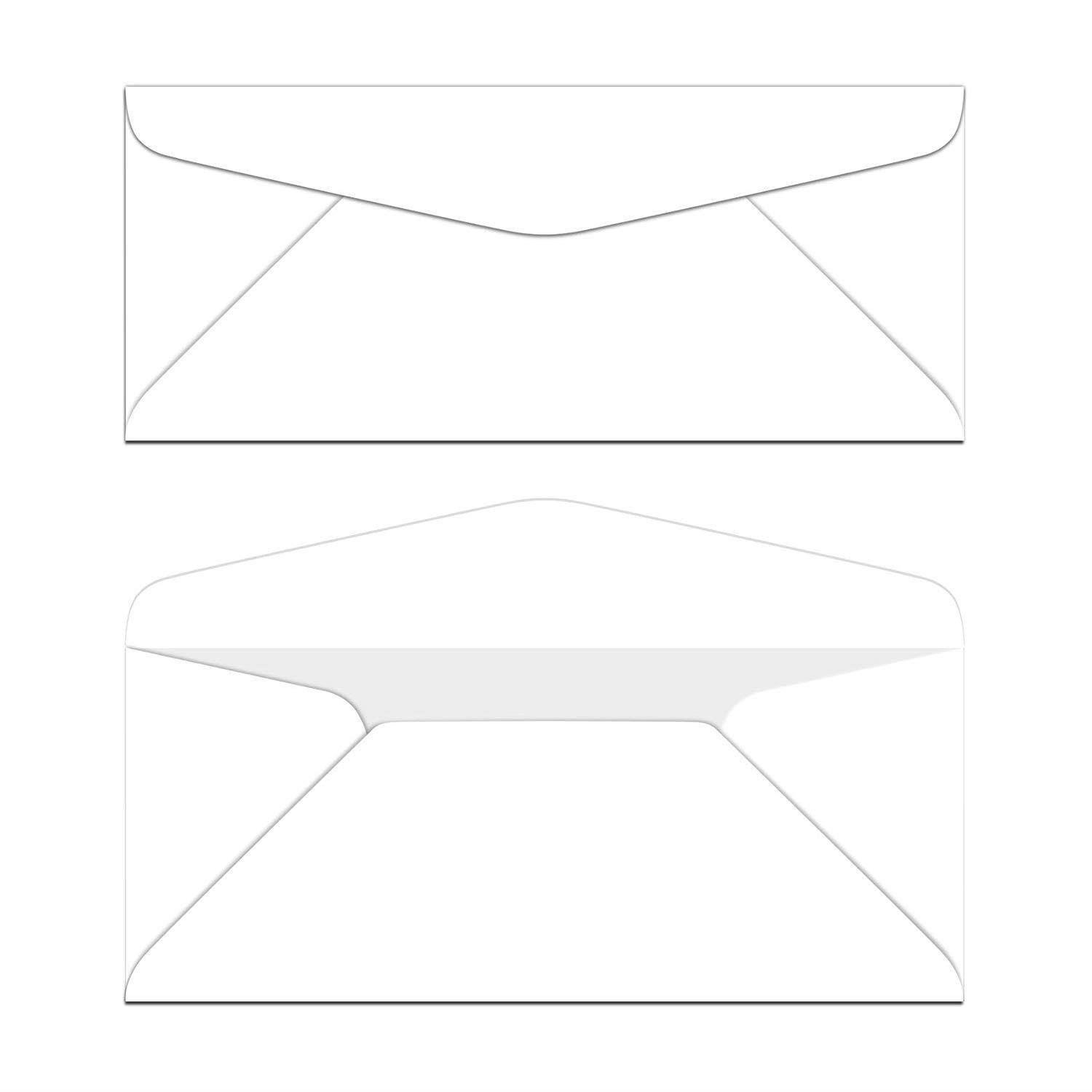 #10 Business Color Mailing Envelopes | 4 1/8 X 9 .5 inches | 24lb Bond Bright Color Paper (90 gsm) | 50 Envelopes Per Pack | White