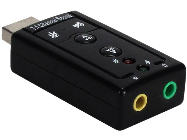 BlueDiamond 37371 USB Audio Adapter 7.1 for Headset