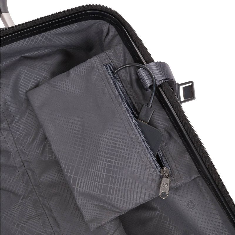 SWISSGEAR 20" Hardside Carry On Suitcase - Gun Metal